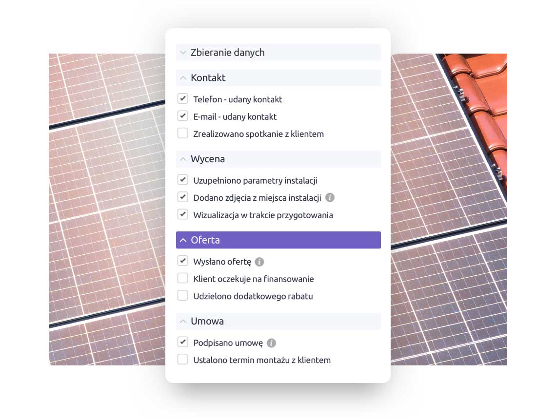 Dedykowany proces sprzedaży dla branży fotowoltaicznej