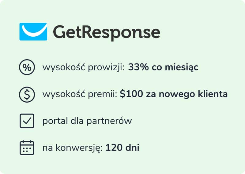 GetResponse: warunki programu partnerskiego