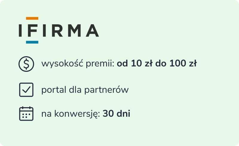 iFirma: warunki programu partnerskiego